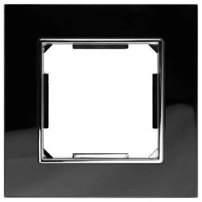 Elhard Sklenený jednoduchý rámček Royal Glass Elegant, čierny YE3101B