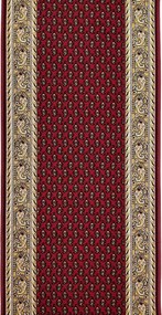 Associated Weavers, AKCIA: 80x80 cm Protišmykový behúň na mieru Inca 11 - obšitý zo všetkých strán, červená, chodba / predsieň