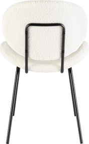 Biela čalúnená jedálenská stolička Maddie – Yes Everyday