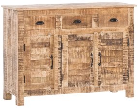 furniture-nabytek.cz - Masívny príborník Caribou z mangového dreva, lakovaný, prírodná farba – 122×42×90 cm