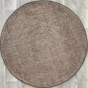 TA Koberec 250738W-1 BARI PRINT Hnedý Okrúhly Rozmer: 120x120 cm