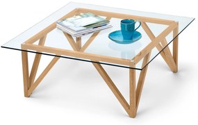 Konferenčný stolík so sklenenou doskou