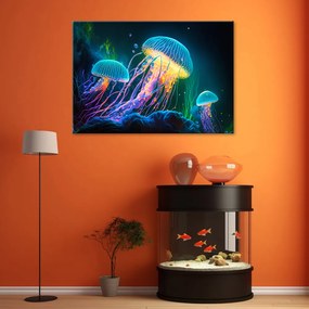 Gario Obraz na plátne Farebné medúzy Rozmery: 120 x 80 cm