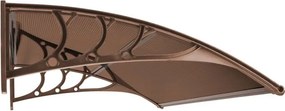 SPRINGOS Strecha, prístrešok na vchodové, balkónové a terasové dvere 120×80 cm – hnedá HA7473