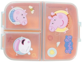 Multibox na desiatu Prasiatko Peppa s 3 priehradkami