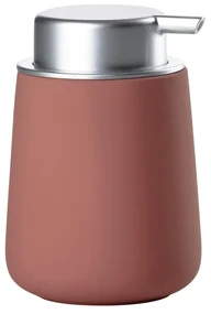 Svetločervený porcelánový dávkovač mydla 250 ml Nova – Zone