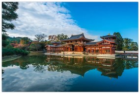 Obraz - Chrám Byodo-in, Japonsko (90x60 cm)