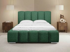 Čalúnená manželská posteľ Lisko Boucle, Rozmer postele: 140x200, Farby: Abriamo 04