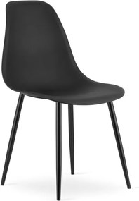 Jedálenský stôl NP ARTISAN naturálny, so štyrmi stoličkami WAT čierne