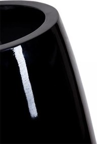 Kvetináč MAGNUM, sklolaminát, výška 100 cm, čierny lesk