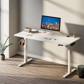 InternetovaZahrada Kancelársky stôl 120x60cm - biely