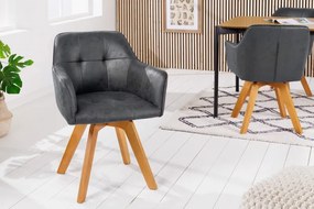 Dizajnová otočná stolička Galileo antik sivá