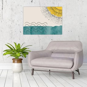 Obraz - Abstraktná maľba pláže N⁰1 (70x50 cm)