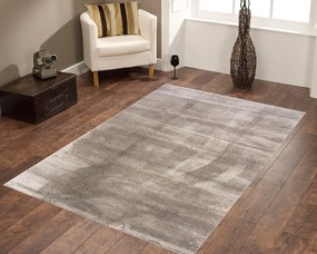 Koberec Microsofty 8301 béžový shaggy obdĺžnikový – vlas 30 mm Rozmer: 160x220 cm