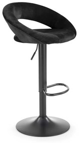 H102 bar stool black