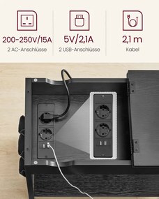 Príručný stolík so zásuvkami LET311B56