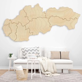 SENTOP | Drevená nástenná mapa Slovensko - 8 dielikov | SENTOP M001