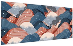 Obraz - Japonské vlny (120x50 cm)
