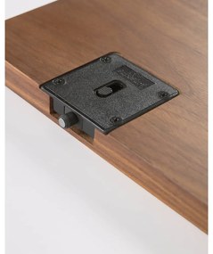 Knižnica v dekore orechového dreva Kave Home Carolin, 130 x 169 cm