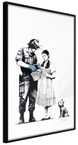 Artgeist Plagát - Dorothy and Policeman [Poster] Veľkosť: 30x45, Verzia: Čierny rám s passe-partout