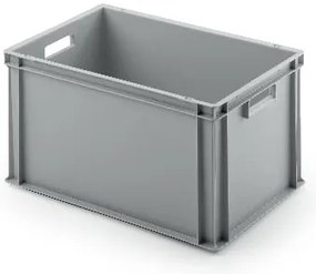 Sada 3 kusov - UNISTA Euro prepravka s otvorenými rukoväťami 64-320 - sivá