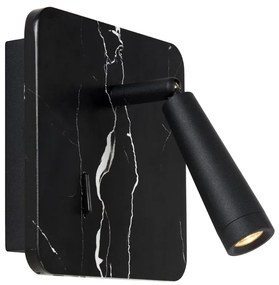 Lucide 77282/03/30 - LED Nástenné bodové svietidlo OREGON LED/4W/230V USB čierna