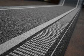 Protišmykový hrubý behúň TRENDY sivý