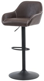 Barová stolička Autronic 51x108 cm hnedá ekokoža AUB-716 BR3