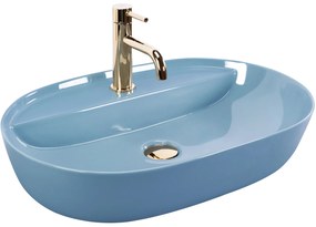 Rea Aura, umývadlo na dosku 610x410x130 mm, svetlá modrá, REA-U6618