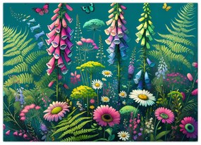 Obraz - Lúčne kvety (70x50 cm)