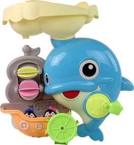 LEAN Toys Hračka do vane Delfín Vodopád do vane Sprcha