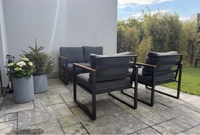 Noela Záhradný set dvoch stoličiek, lavice a stolíka PRIA