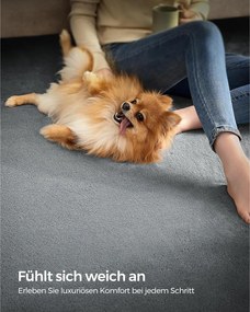 Koberec,  200 x 290 cm, protišmykový, možno prať v práčke, sivý