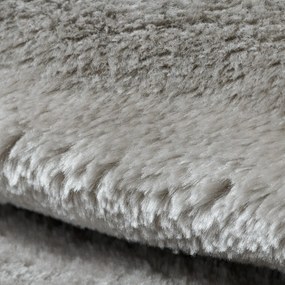 Dywany Łuszczów, Kusový koberec Visco Rabbit Silver 3 kruh, 120x120 (priemer) kruh, šedá, detská izba