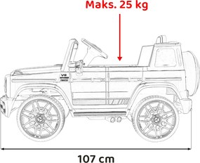 Ramiz Mercedes AMG G63 pre deti Červená + diaľkové ovládanie