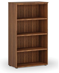 Kancelársky regál PRIMO WOOD, 800 x 420 x 1434 mm, orech