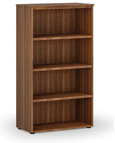 Kancelársky regál PRIMO WOOD, 800 x 420 x 1434 mm, orech
