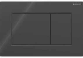 Geberit Sigma01 - Ovládacie tlačidlo SIGMA01, čierna Leskla RAL9005, 115.660.DW.1