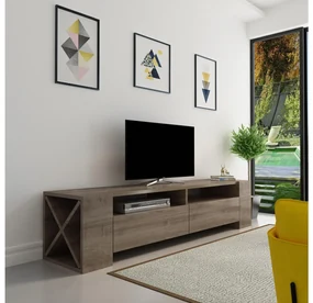 TV stolík/skrinka Sisuko (orech) . Akcia -20%. Vlastná spoľahlivá doprava až k Vám domov. 1102584