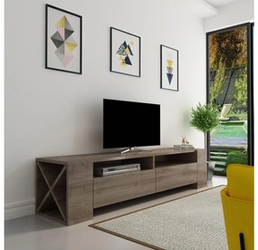 TV stolík/skrinka Sisuko (orech) . Akcia -20%. Vlastná spoľahlivá doprava až k Vám domov. 1102584
