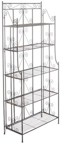 Kovová polica regál Caria - Bronzová