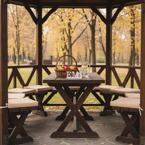 Sedák na stoličku krémový 40x40 cm EMI