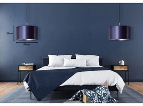 Duolla - Luster na lanku CANNES 1xE27/15W/230V pr. 50 cm modrá/strieborná