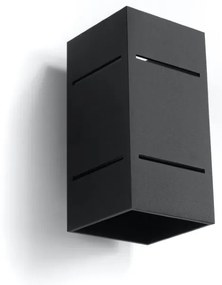 Nástenné svietidlo Blocco, 1x čierne kovové tienidlo