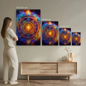 DUBLEZ | Drevený obraz - Anjelská mandala