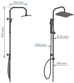 Schütte Sprchový systém Mallorca  (100367150)