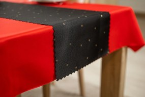 Dekorstudio Luxusný Vianočný behúň na stôl s hviezdami - čierno-zlatý SW27 Rozmer behúňa (šírka x dĺžka): 40x180cm