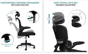 CONNECT IT COC-2500-BK - Kancelárska stolička ForHealth DeltaPro čierna