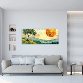 Obraz - Ilustrácia krajiny (120x50 cm)