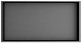 Polysan Polysan, INSERTA zapustená polica do obkladu, 510x270mm, nerezova ocel, gun metal, 1301-53B